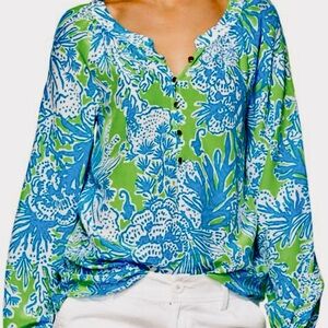 Lilly Pulitzer Silk Camille Top
